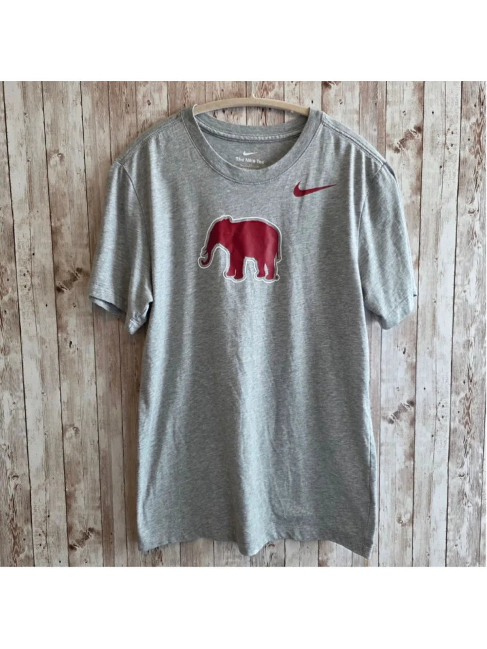 Women's Nike Gray Alabama Elephant Short Sleeve Tee S